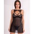 Полупрозрачная сорочка + стринги LIVIA CORSETTI LC 90734 KROLINA KOSZULA, Цвет: черный, Размеры: L/XL