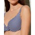 Полосатый купальник раздельный Ysabel Mora 82317, Цвет: синий/белый, Размеры: 70D, изображение 4
