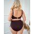 Высокие плавки женские Kris Line KORFU High Waist, Цвет: коричневый, Размеры: L, изображение 4