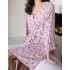 Халат женский вискоза Mia-Amore INESSA 5013, Цвет: пудра, Размеры: 4XL/5XL, изображение 3 Халат женский вискоза Mia-Amore INESSA 5013, Цвет: пудра, Размеры: 4XL/5XL, изображение 3