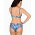 Мягкий купальный лиф Ava SK144 M etnic blue, Цвет: флора синий, Размеры: 80E, изображение 6