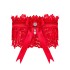 Кружевная подвязка Obsessive AMOR GARTER CHERRIS, Цвет: красный, Размеры: UN, изображение 2