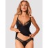 Комплект Obsessive BELLA ROU TOP & PANTIES, Цвет: черный, Размеры: XS/S