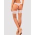Чулки с кружевной коронкой Obsessive HEAVENLLY STOCKINGS, Цвет: белый, Размеры: XL/2XL, изображение 2