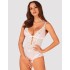 Эротическое боди с доступом Obsessive HEAVENLLY TEDDY, Цвет: белый, Размеры: XS/S