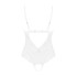 Эротическое боди с доступом Obsessive HEAVENLLY TEDDY, Цвет: белый, Размеры: XS/S, изображение 4