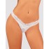 Трусики стринги Obsessive HEAVENLLY THONG, Цвет: белый, Размеры: XS/S