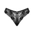 Кружевные трусики Obsessive SERENA LOVE PANTIES, Цвет: черный, Размеры: XS/S, изображение 3