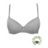 Бюстгальтер пуш-ап без косточек хлопок Sielei NATURAL COTTON 1456 grigio melange, Цвет: grigio melange, Размеры: 70B, изображение 2