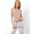 Женская пижама с брюками Aruelle ADRIANE, Цвет: серый/бежевый, Размеры: XS