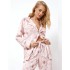 Легкая пижама с брюками Aruelle ASTRID, Цвет: бежевый/розовый, Размеры: S