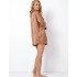 Пижама женская с шортами Aruelle CARMELA, Цвет: кофейный, Размеры: XL, изображение 4