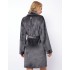 Плюшевый женский халат Aruelle EVA DARK GREY, Цвет: темно-серый, Размеры: 2XL, изображение 3