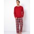 Пижама мужская со штанами Aruelle MAX, Цвет: красный/белый, Размеры: M, изображение 2