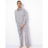 Фланелевая мужская пижама Aruelle SAMUEL, Цвет: серый/белый, Размеры: M, изображение 2