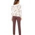 Пижама из вискозы Donna BELINDA pyjamas, Цвет: экрю, Размеры: M, изображение 3