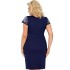 Ночная сорочка с короткими рукавами Donna DEBORAH PLUS nightdress, Цвет: темно-синий, Размеры: 5XL, изображение 2