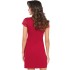 Бордовая сорочка с короткими рукавами Donna DORIS nightdress, Цвет: бордовый, Размеры: S, изображение 2