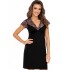 Ночная сорочка с короткими рукавами Donna LARISA nightdress, Цвет: черный, Размеры: S