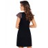 Ночная сорочка с короткими рукавами Donna LARISA nightdress, Цвет: черный, Размеры: S, изображение 2
