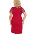 Сорочка с короткими рукавами Donna RITA PLUS nightdress, Цвет: бордовый, Размеры: 5XL, изображение 2