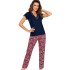 Пижама с брюками из вискозы Donna RITA pyjamas, Цвет: темно-синий, Размеры: S, изображение 2 Пижама с брюками из вискозы Donna RITA pyjamas, Цвет: темно-синий, Размеры: S, изображение 2
