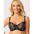 Кружевной мягкий бюстгальтер балконет Lina A 3069 черный, Цвет: черный, Размеры: 70E, изображение 4