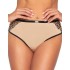 Трусы бразилиана Ava RETRO 2061 brazilian Beige, Цвет: чёрно-бежевый, Размеры: S
