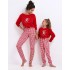 Пижама для девочки Sensis HAZEL KIDS, Цвет: красный, Размеры: 122-128, изображение 2