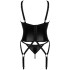 Сексуальный корсет + стринги Obsessive ARMARES GORSET, Цвет: черный, Размеры: XS/S, изображение 5