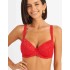 Бюстгальтер балконет пуш-ап Simona M 870 красный, Цвет: красный, Размеры: 85A, изображение 3