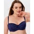 Бюстгальтер балконет анжелика Lina A 6035 темно-синий, Цвет: темно-синий, Размеры: 80F, изображение 3
