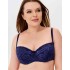 Бюстгальтер балконет анжелика Lina A 6035 темно-синий, Цвет: темно-синий, Размеры: 80F, изображение 5