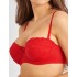 Бюстгальтер балконет анжелика Lina A 6035 красный, Цвет: красный, Размеры: 90B, изображение 2