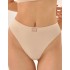 Хлопковые трусы бразилиана MY DS101 крем, Цвет: телесный, Размеры: S