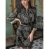 Шелковый короткий халат Mia-Amore ALYSSON 4033, Цвет: черный, Размеры: L/XL