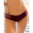 Кружевные трусы брифы Albina L FLIRT 340 бургундия, Цвет: бургундия, Размеры: M