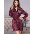 Шелковый халат-рубашка Mia-Amore LAURA 3297 бордовый, Цвет: бордовый, Размеры: XL