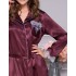 Шелковый халат-рубашка Mia-Amore LAURA 3297 бордовый, Цвет: бордовый, Размеры: XL, изображение 4