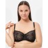 Мягкий кружевной бюстгальтер Milavitsa 129000 черный с нюдом, Цвет: черный с нюдом, Размеры: 70G, изображение 4