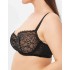 Мягкий кружевной бюстгальтер Milavitsa 129000 черный с нюдом, Цвет: черный с нюдом, Размеры: 70G, изображение 3