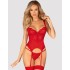 Красный корсет Obsessive AMOR CHERRIS CORSET, Цвет: красный, Размеры: S/M