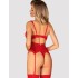 Красный корсет Obsessive AMOR CHERRIS CORSET, Цвет: красный, Размеры: S/M, изображение 2