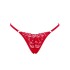 Кружевные стринги Obsessive LACELOVE THONG, Цвет: красный, Размеры: M/L, изображение 4