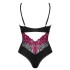 Соблазнительное боди Obsessive ROSENTY TEDDY, Цвет: черный, Размеры: XS/S, изображение 4