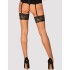 Чулочки под пояс Obsessive SERAFIA STOCKINGS, Цвет: черный, Размеры: XS/S, изображение 2