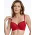 Атласный бюстгальтер с кружевом Esotiq ISABELLE 41022 красный, Цвет: красный, Размеры: 85E, изображение 3