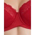Атласный бюстгальтер с кружевом Esotiq ISABELLE 41022 красный, Цвет: красный, Размеры: 85E, изображение 4