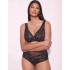 Бюстгальтер большого размера Alles FROZEN M Plus Bralette black, Цвет: черный, Размеры: 100B, изображение 5