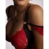 Мягкий кружевной бюстгальтер Kinga SANDRA 1124-SC, Цвет: красный+черный, Размеры: 85D, изображение 3